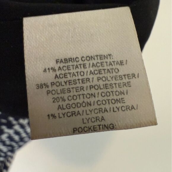 10 Crosby Derek Lam Navy White Shift Dress 0 - Picture 6 of 10